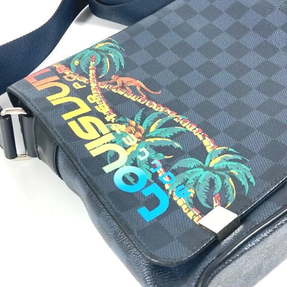 LOUIS VUITTON N50005 Damier Cobalt District PM Crossbody bag flap Shoulder Bag - Picture 4 of 14